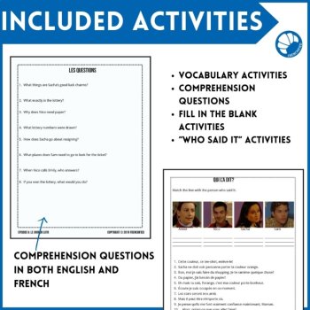 French Extra Episodes 9-13 Listening Comprehension Worksheets, image 4