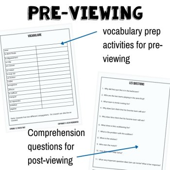 Extra Episode 12 French Listening Comprehension Activities, image 3