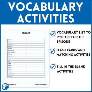 French Extra Episodes 5-8 Listening Comprehension Worksheets, image 3