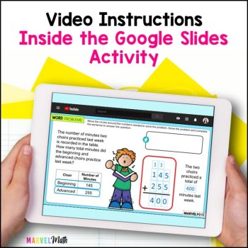 3 Digit Addition with Regrouping Word Problems #6 - Google Slides, image 2