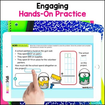 3 Digit Addition with Regrouping Word Problems #6 - Google Slides, image 3