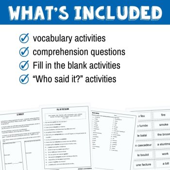 Extra Episode 4 French Listening Comprehension Activities, image 4