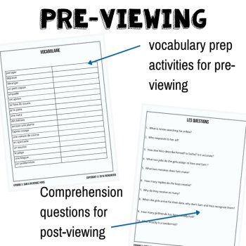 French listening and comprehension activities to accompany Extra episode 3, image 3