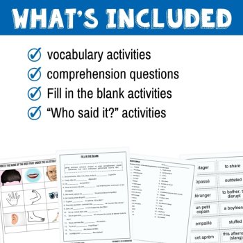 French listening and comprehension activities to accompany Extra episode 3, image 4