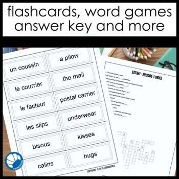 French Extra Episode 1 Worksheet Listening comprehension and Vocabulary Activity, image 4