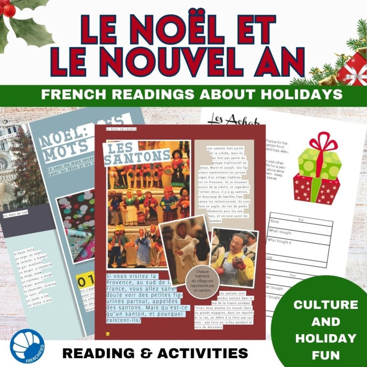 French Christmas readings winter activity for French learners le Noël Nouvel An