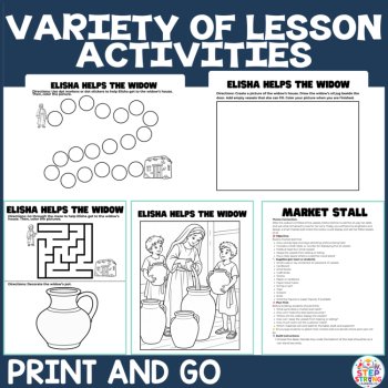 Elisha and the Widow’s Oil Bible Lesson & Activities |Sunday School, Kids Church, image 4