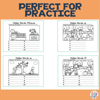 FLOSS Rule Centers | Fall Phonics Activities | FF LL SS ZZ Hidden Word Hunt SOR, image 4