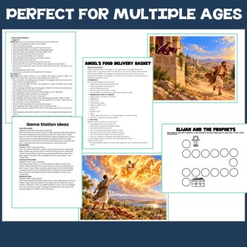 Life of Elijah Lesson and Activities Bundle| Sunday School, Kids Church, image 3