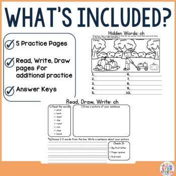 Fall Digraphs I Spy Centers & Activities| Sh Ch Th Wh Ph I Spy Hidden Picture, image 2