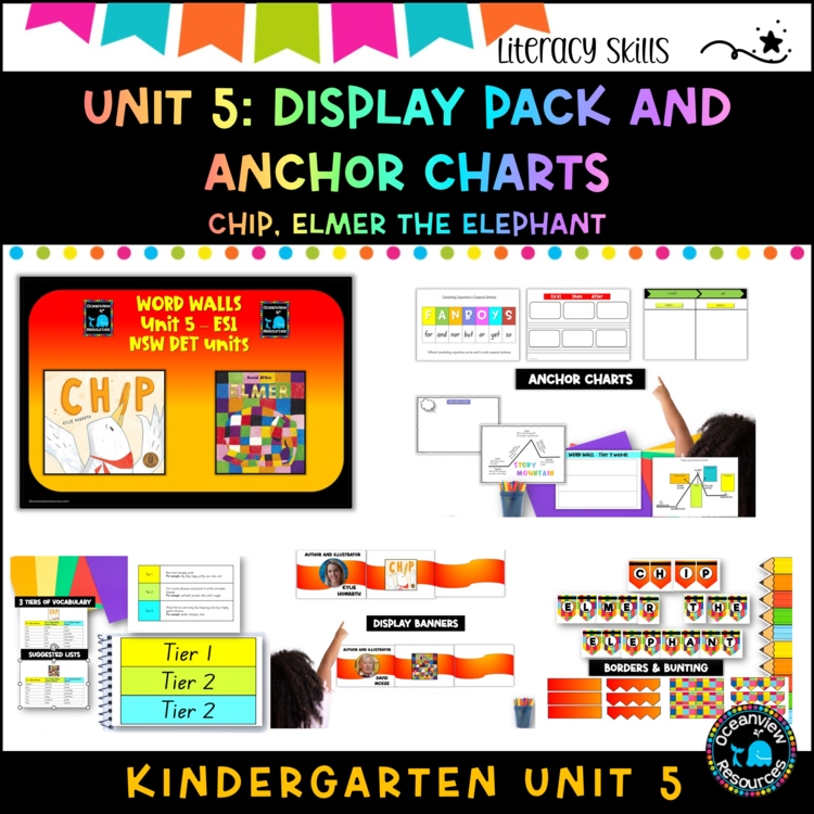 Unit 5:NSW DET Unit Display pack-CHIP AND ELMER THE ELEPHANT