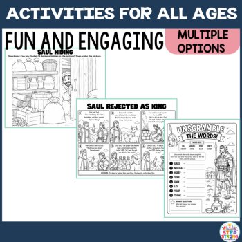 King Saul Bible Lesson Bundle | Saul Is Chosen and Saul Falls Activities, image 4