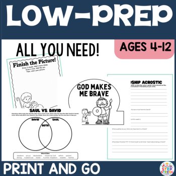 Young David Bible Lessons and Activities | David Chosen, Goliath, and Jonathan, image 4
