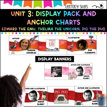 Unit 3:NSW DET Unit Display pack-Edward the Emu, Thelma the Unicorn, Pig the Pug, image 3