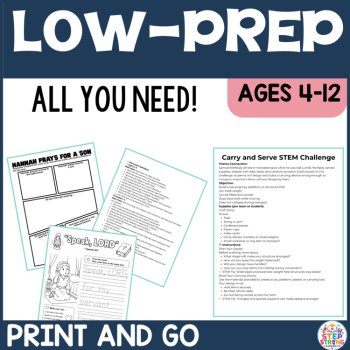Hannah and Samuel Bible Lessons and Activities Bundle| Sunday School,Kids Church, image 3