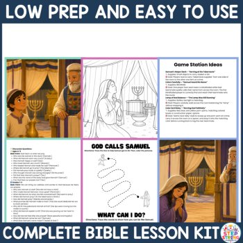 Hannah and Samuel Bible Lessons and Activities Bundle| Sunday School,Kids Church, image 4