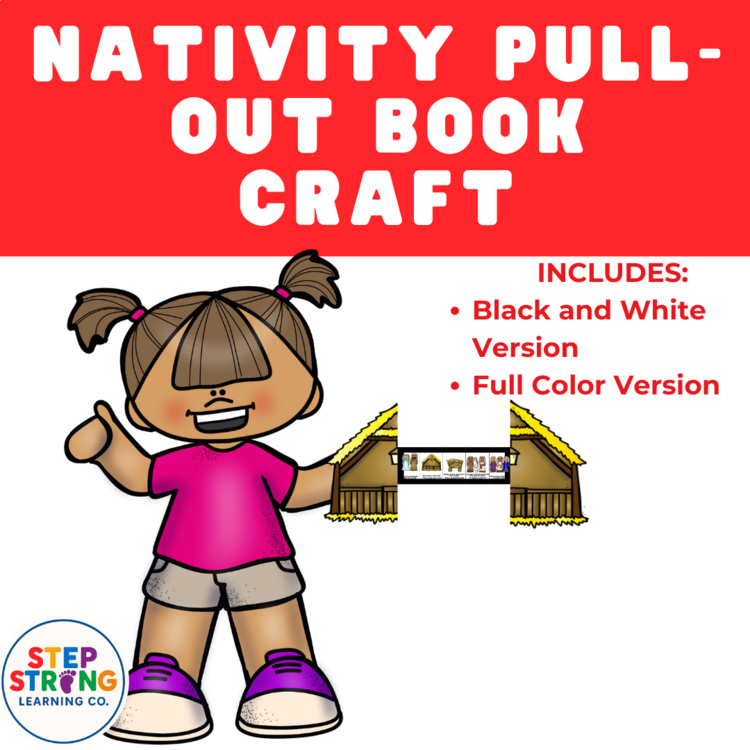Nativity Pull-Apart Stable Craft | Sunday School Christmas Story Bible Craft