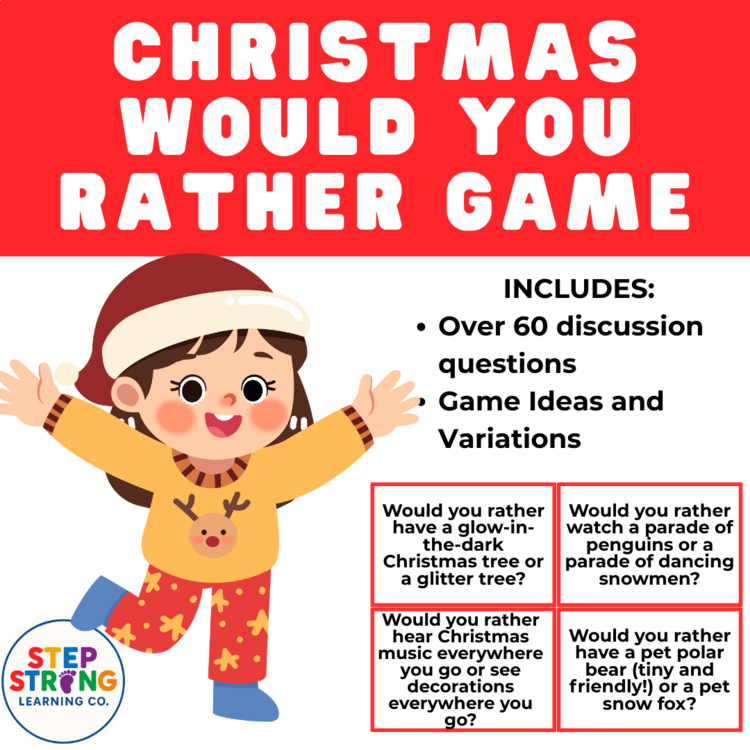 Christmas “Would You Rather?” Game | No Prep Christmas Brain Break, Party Game