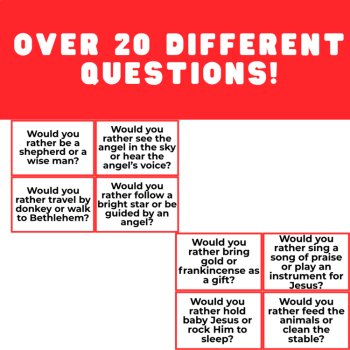 Nativity Christmas “Would You Rather?” Game | Bible Christmas Activity for Kids, image 3