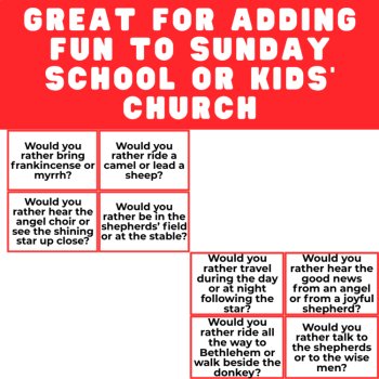 Nativity Christmas “Would You Rather?” Game | Bible Christmas Activity for Kids, image 4