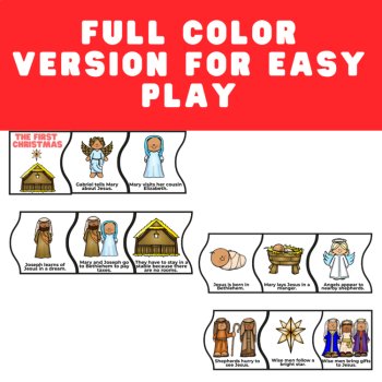 The First Christmas Sequencing Puzzle Craft & Game  | Nativity Story Activity, image 4