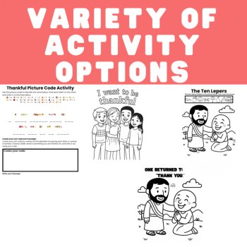Ten Lepers Thanksgiving Bible Lesson & Activity Pack, image 2