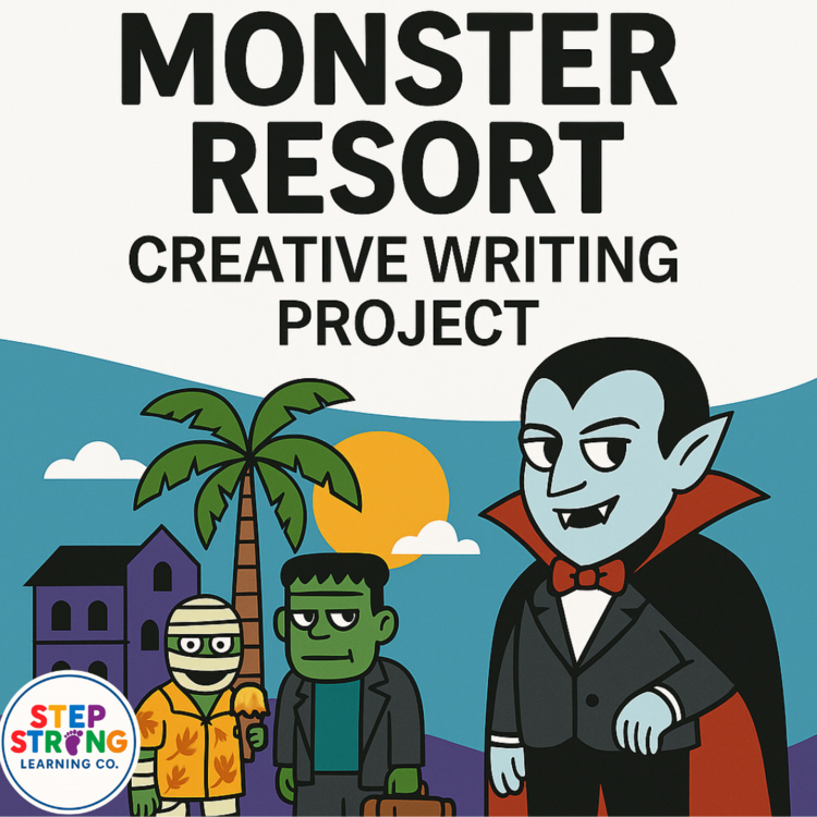 Monster Resort STEAM Project Halloween Persuasive Writing + Building Challenge