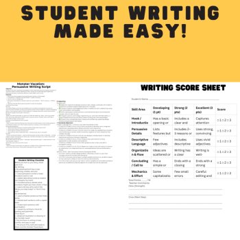 Monster Resort STEAM Project Halloween Persuasive Writing + Building Challenge, image 4