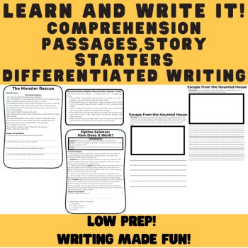 Haunted House Zipline Escape | Halloween STEM + Narrative Writing Lesson, image 2