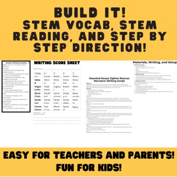 Haunted House Zipline Escape | Halloween STEM + Narrative Writing Lesson, image 4