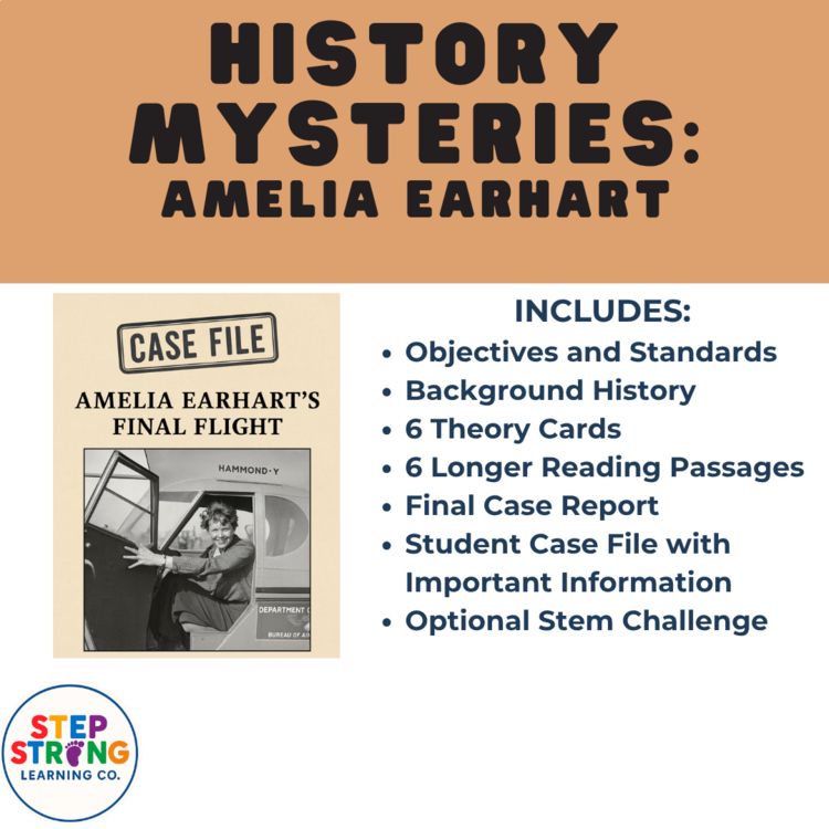 History Mystery: Amelia Earhart’s Disappearance | Critical Thinking + STEM
