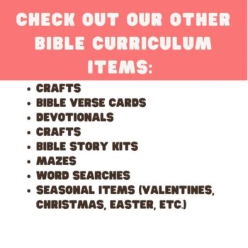 I Have Who Has Bible Game Bible Characters Activity for Sunday School, Church, image 4