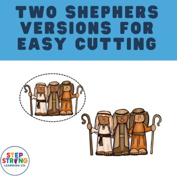 The First Christmas Movable Shepherd Craft | Nativity Christmas Bible Activity, image 4