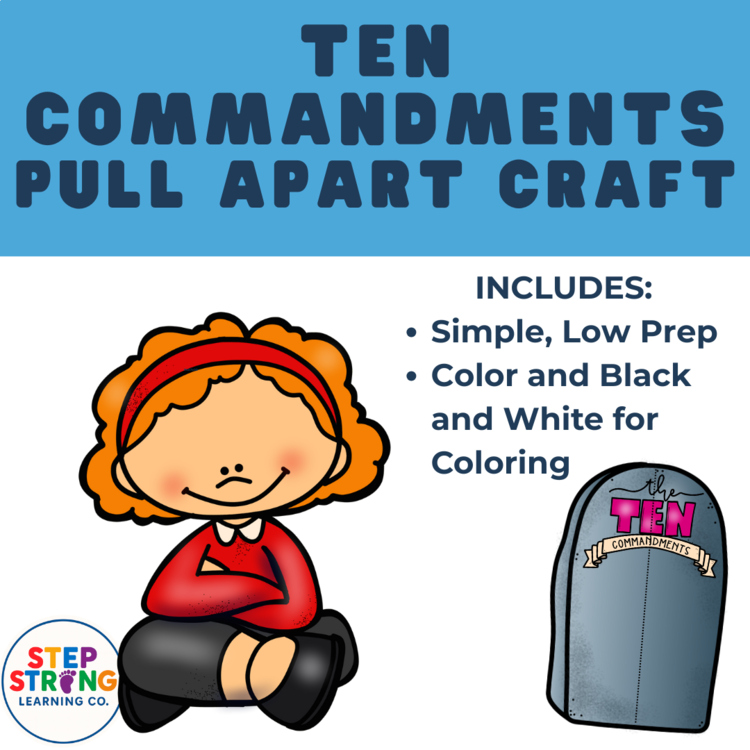Moses and the Ten Commandments Pull-Out Book Craft