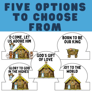 Christmas Nativity Crown Craft for Kids Church, Sunday School, and Homeschool, image 2