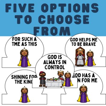 Queen Esther Bible Story Crown Craft Activity| Sunday School, Kids' Church, VBS, image 2