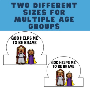 Queen Esther Bible Story Crown Craft Activity| Sunday School, Kids' Church, VBS, image 3