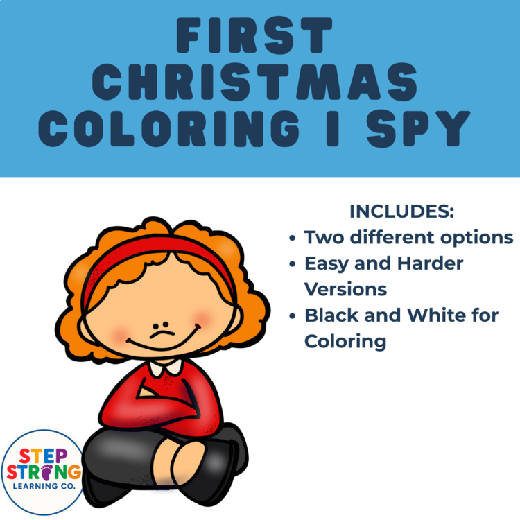 First Christmas Nativity Story I Spy Activity Pack