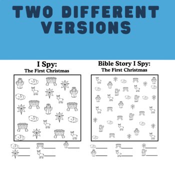 First Christmas Nativity Story I Spy Activity Pack, image 2
