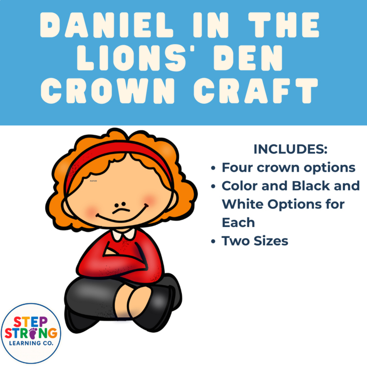 Daniel and the Lions’ Den Crown Craft | Bible Story Activity