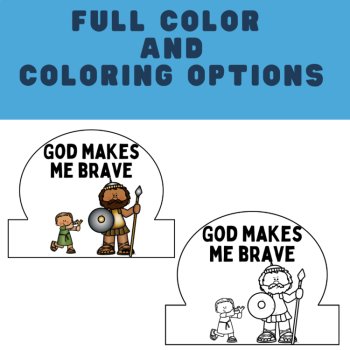 David and Goliath Bible Craft Crown – Sunday School, VBS, or Kids' Church, image 3