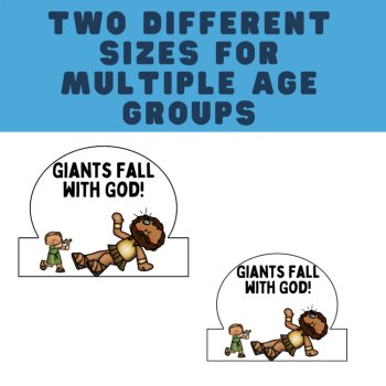 David and Goliath Bible Craft Crown – Sunday School, VBS, or Kids' Church, image 4