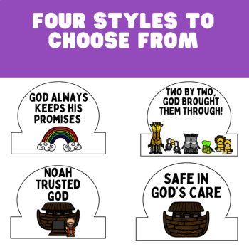 Noah's Ark Bible Crown Craft for Sunday School, Kids' Church, Kids' Clubs, image 3