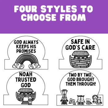 Noah's Ark Bible Crown Craft for Sunday School, Kids' Church, Kids' Clubs, image 4