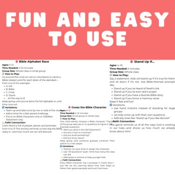 No-Prep Bible Games for Kids, image 2