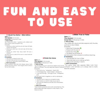 No-Prep Bible Games for Kids, image 3