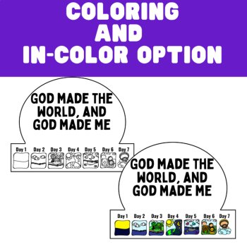 Days of Creation Crown | Bible Craft for Kids | Creation Activity, image 3