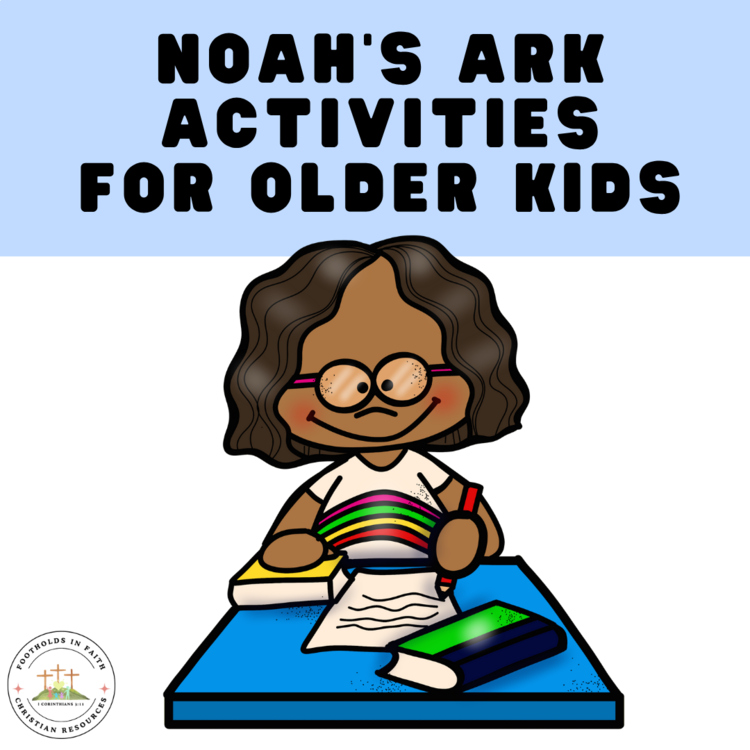 Noah's Ark Activities for Kids| Logic Puzzle, Decoder, and Would You Rather