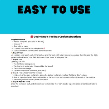 Dad Toolbox Craft | Christian Father’s Day Printable Activity, image 4