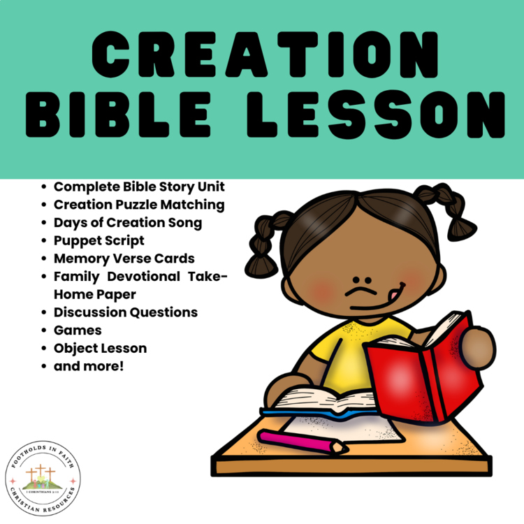 Creation Bible Lesson Unit |Kids Bible Curriculum Ages 4–12| Sunday School